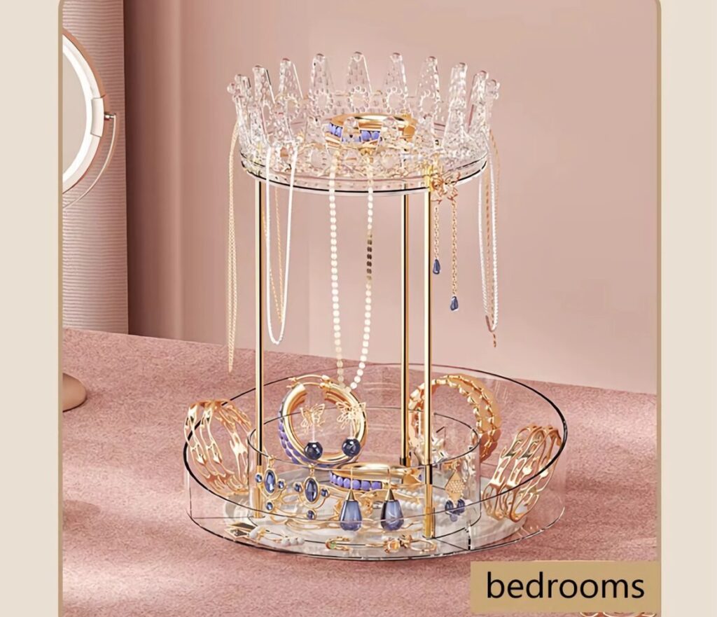 rotating makeup organizer