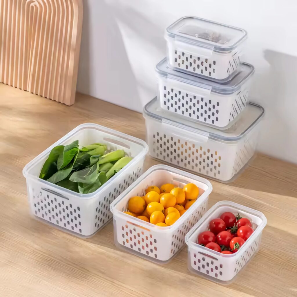 vegetable storage containers for refrigerator